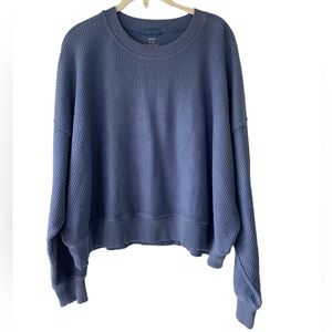 Aerie Comfy Blue Sweatshirt - Medium